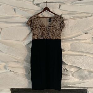 TORRID LEOPARD BLACK DRESS
